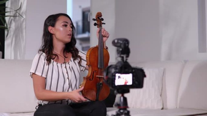 年轻小提琴家vlogging