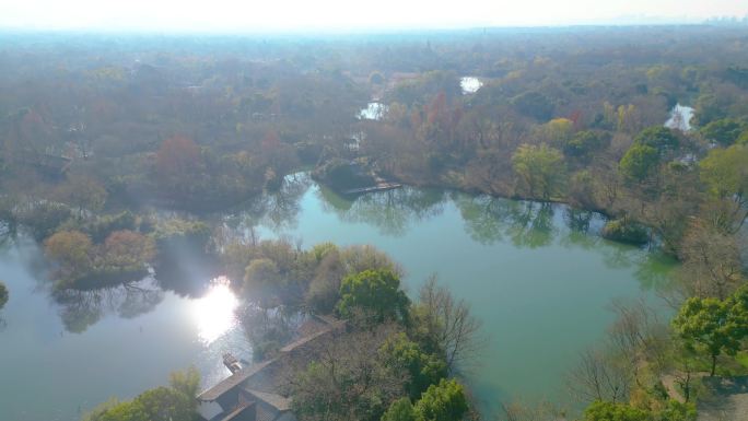 杭州西湖区西溪湿地自然风景视频素材4