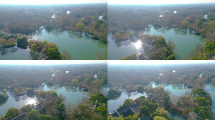 杭州西湖区西溪湿地自然风景视频素材4