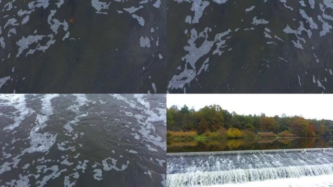 贝隆卡河上的堰。水是可再生能源的来源。比尔森捷克共和国。