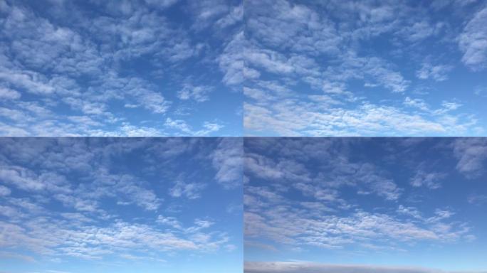 天际线和积云的地球大气的原始镜头