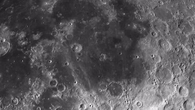 月球月球表面旋转的马氏体，3d渲染