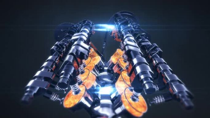 3D V8引擎动画-镜头耀斑和视觉效果