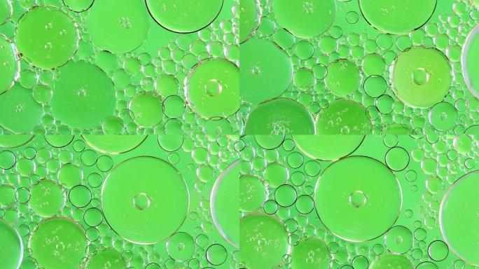 气泡绿色背景
