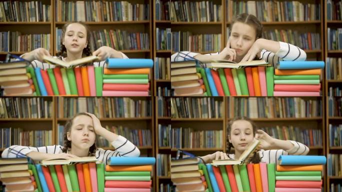 这个女孩有个主意。女孩读了一本书，一个绝妙的想法在她的脑海中成熟了
