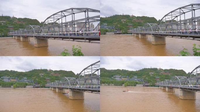 甘肃兰州黄河畔中山桥