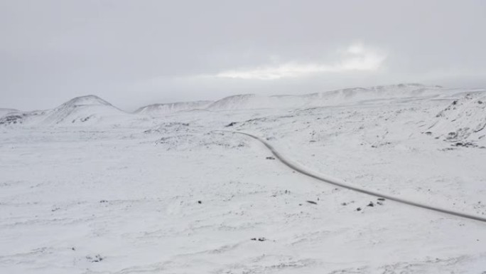 空中: 冰岛的白雪公主景观