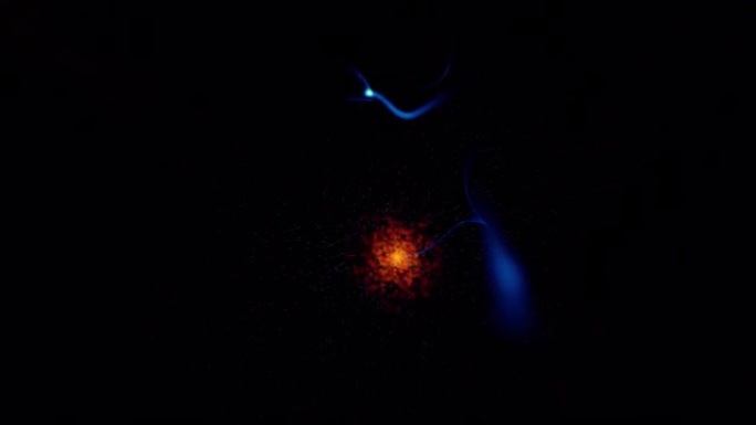 黑色宇宙中新生恒星的大爆炸
