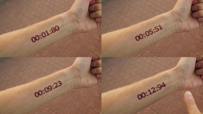 未来的秒表就像手上的纹身