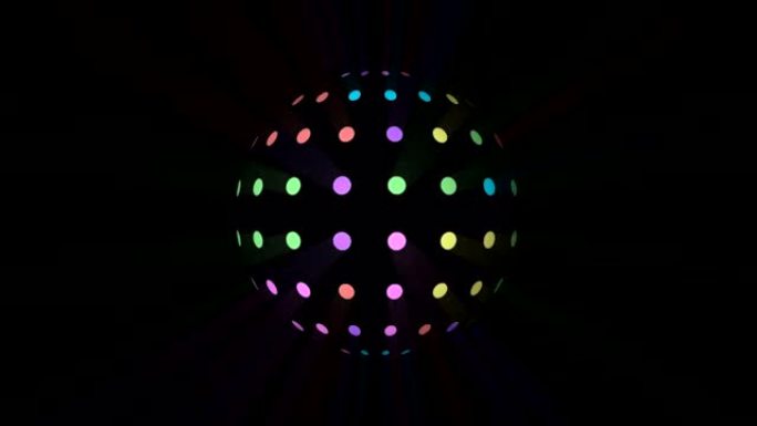 夜总会中的迪斯科球反射光图案-带有alpha覆盖层的卡通风格迪斯科球