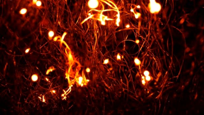 钢丝绒燃烧特写背景