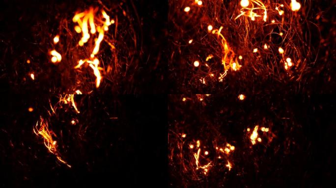 钢丝绒燃烧特写背景