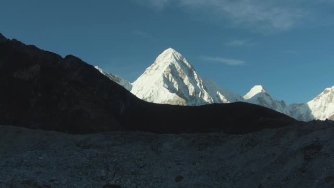 普洛里和林格伦山脉。尼泊尔喜马拉雅。鸟瞰图