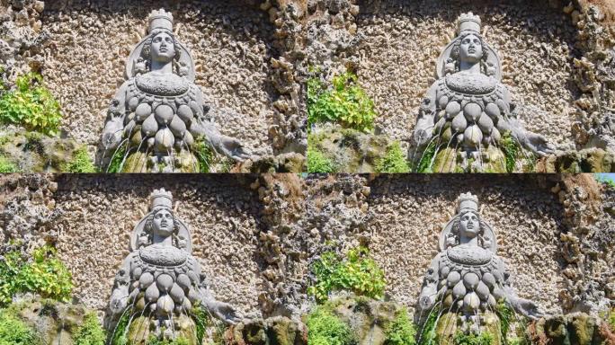 意大利蒂沃利有生育雕像的喷泉
