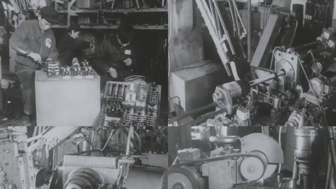 齿轮生产线 机械制造 车间 工人 老视频