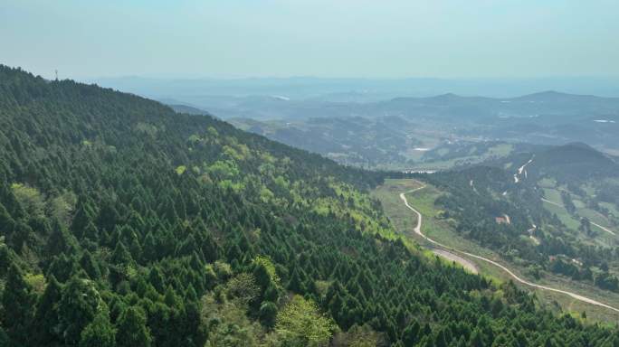 七曲山风景区5k航拍