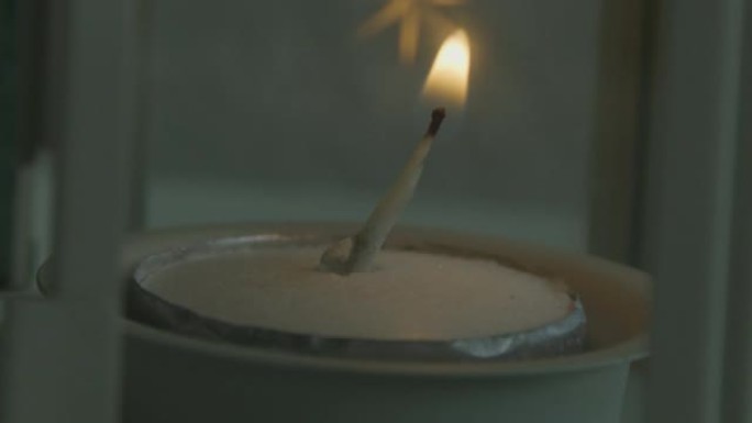 蜡烛被点燃的极端慢动作