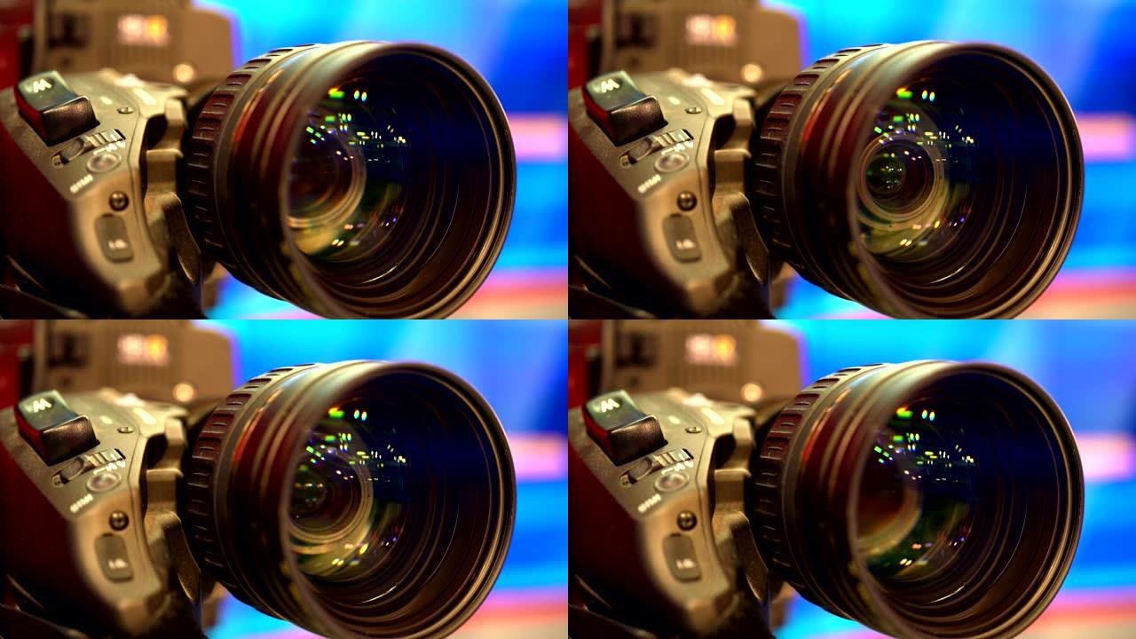 近距离摄像机内部镜头的变焦过程