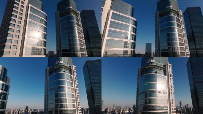 广州 珠江新城 特写 光影 玻璃幕墙