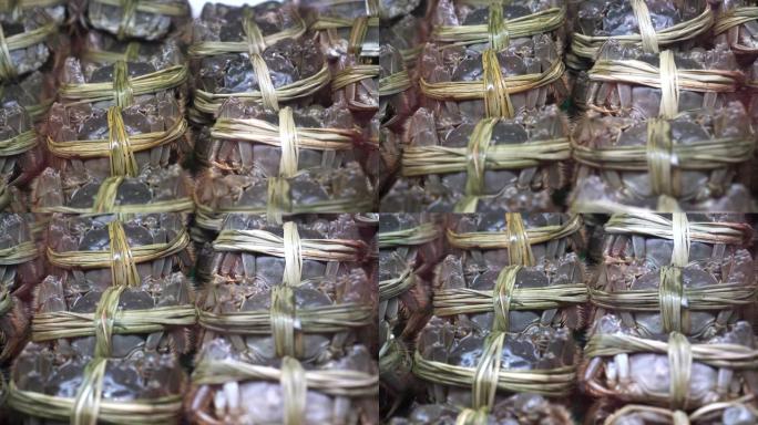 上海毛绒螯蟹中国秋季美味时令海鲜冷藏冰箱