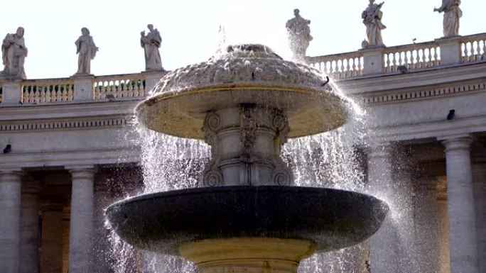 圣彼得罗广场的喷泉