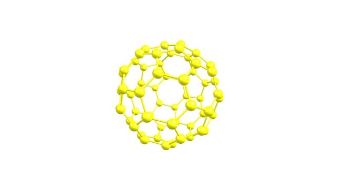 富勒烯C60分子分离旋转