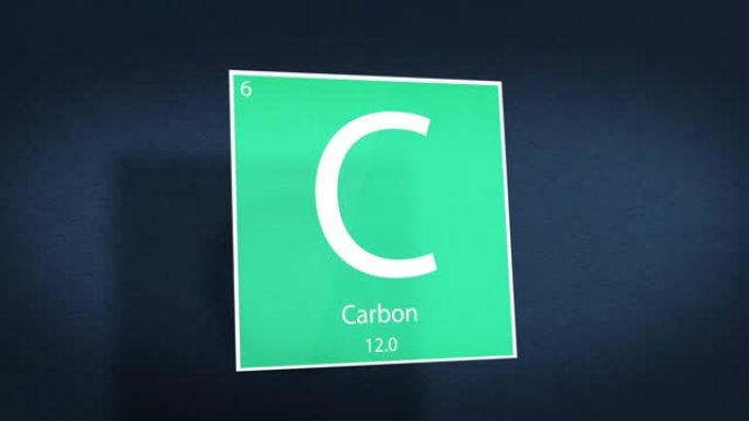 元素周期表电影动画系列-元素碳在空间中盘旋