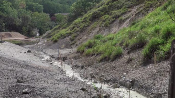 日本北海道地狱谷或地狱谷的温泉股票视频