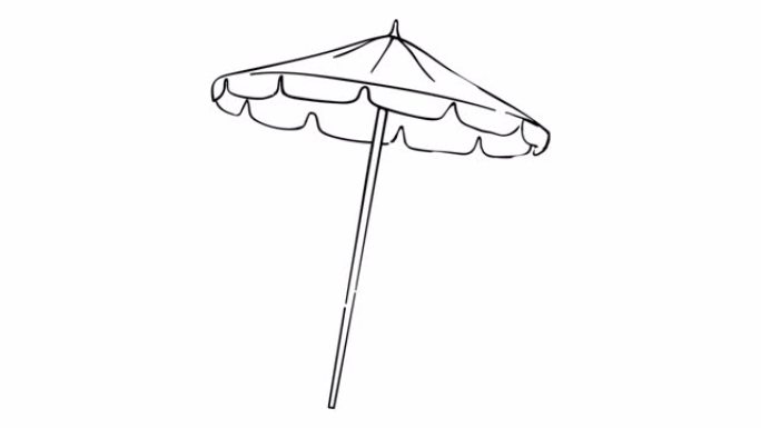 雨伞白板动画4k镜头