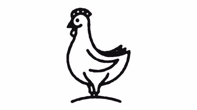家禽养殖图标动画素材 & 阿尔法频道