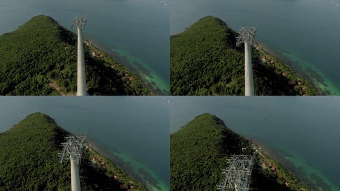 富国岛至越南汉同菠萝岛的缆车
