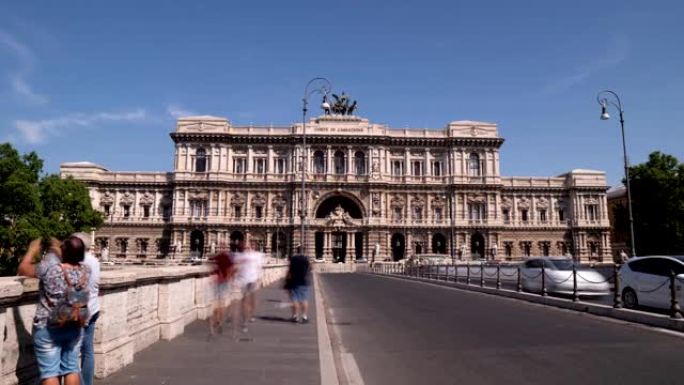 司法宫最高法院撤销罗马意大利翁贝托桥景观旅游全高清
