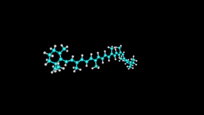 胡萝卜素分子结构旋转视频