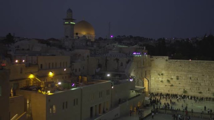 黄昏时的耶路撒冷老城