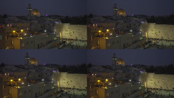 黄昏时的耶路撒冷老城