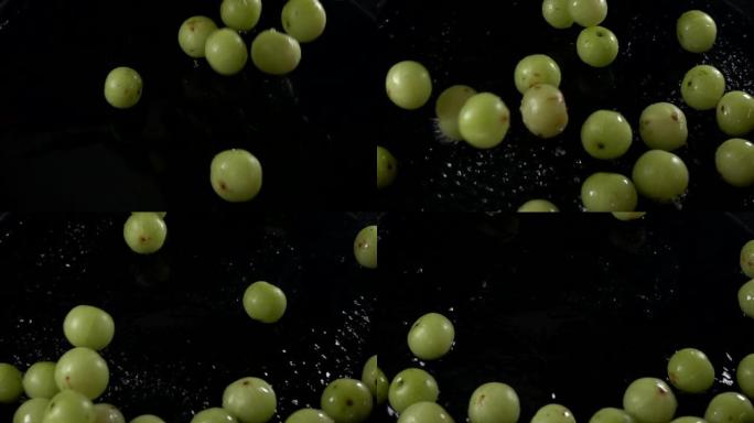 Emblica水果倒水慢动作