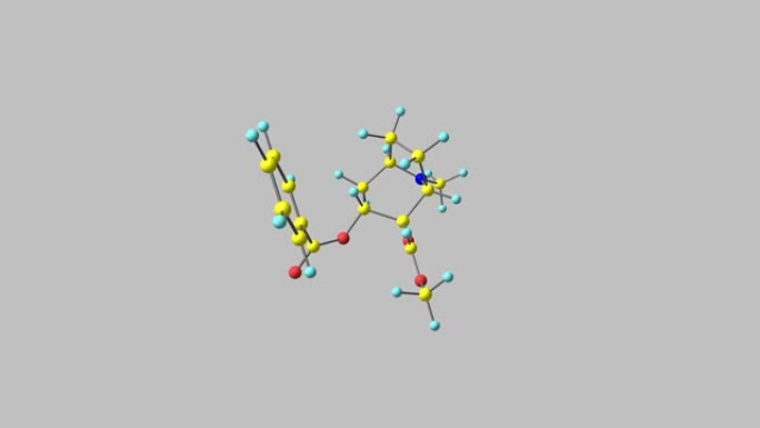 旋转分离可卡因药物分子