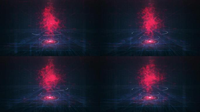 邪恶的人工智能 (AI) 概念。