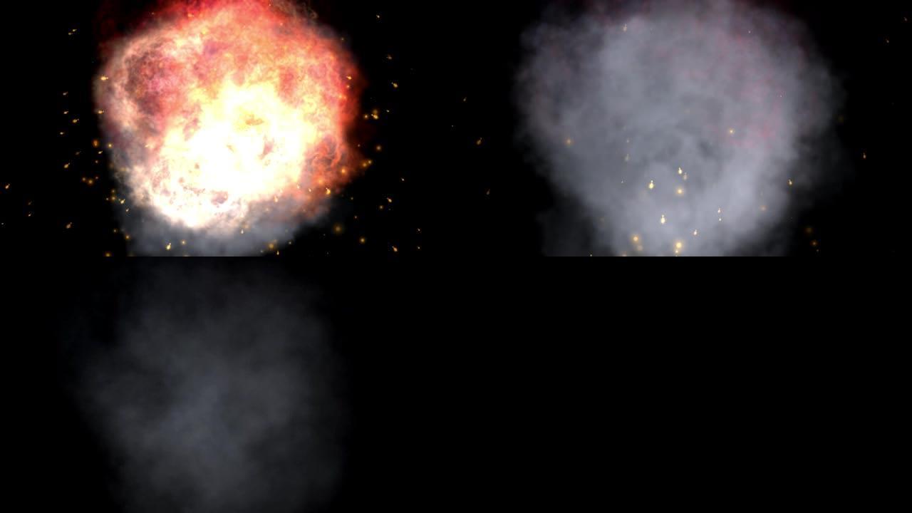 4k动画抽象爆炸