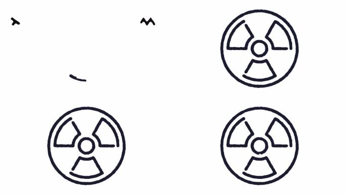 放射性图标动画镜头 & 阿尔法频道