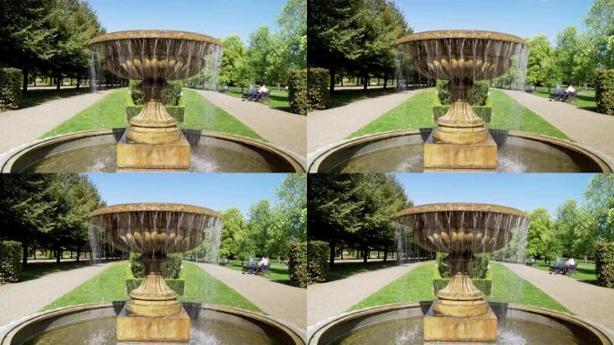 伦敦摄政公园大道花园的喷泉