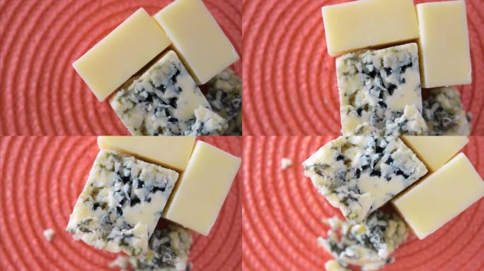 蓝纹奶酪和马苏里拉奶酪