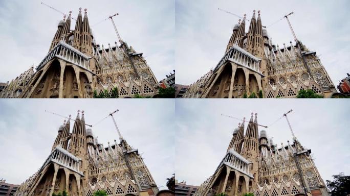 巴塞罗那高迪建筑寺庙Expiatori de la Sagrada Fam lia