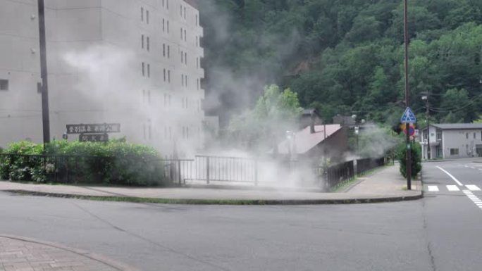 日本北海道地狱谷或地狱谷的温泉股票视频