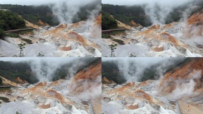 日本登博别的日本自然与地狱谷或地狱谷