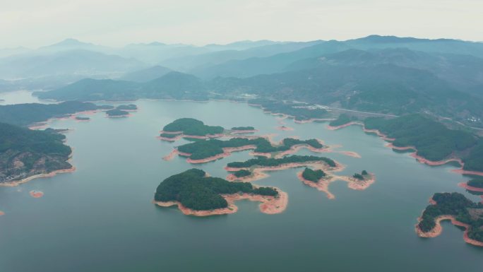 4k宁德古田翠屏湖航拍全景