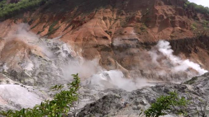 日本北海道地狱谷或地狱谷的温泉股票视频