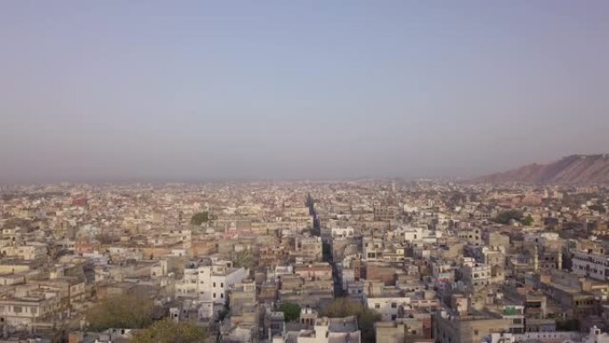 印度拉贾斯坦邦斋浦尔的空中城市无人机之旅