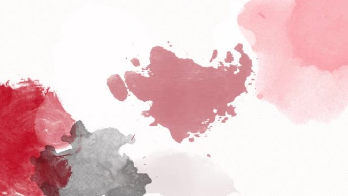 4k黑色红色白色水彩背景