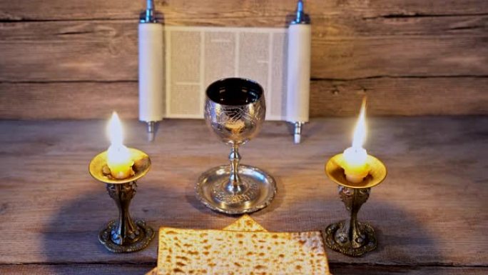 前夕逾越节节日犹太逾越节面包matzoh庆祝活动和kipah